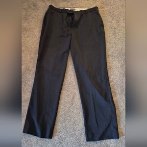 Men's Black Dress Pants - Classic Straight-Leg Trousers